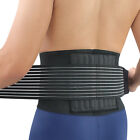Kuangmi Back Waist Support Belt Brace Breathable Double Pull Lumbar Protection