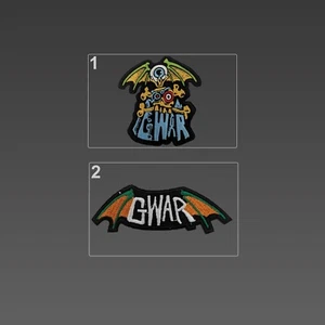 Gwar Patches, Stickpatches zum Aufbügeln, Gwar Logo Patch - Bild 1 von 5