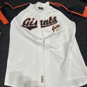 Beautiful San Francisco SF Giants Stitches 2XL Button Up VTG Jersey NWOT - Picture 1 of 4