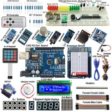 ULTIMATE UNO R3 Starter Kit for Arduino Keypad RTC 1602LCD Servo Motor Gas Relay