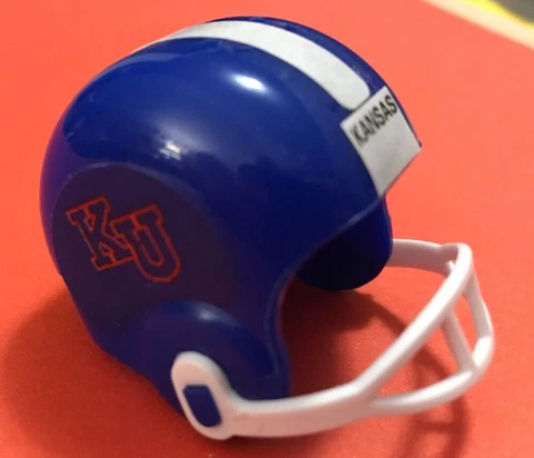 1990 Kansas Jayhawks mini NCAA Vintage gumball college football helmet decal old Cover
