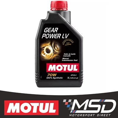 Motul Gear Power LV 70w Fully Synthetic Manual Transmission Fluid - 1L  1 Litre - Image 1 of 4