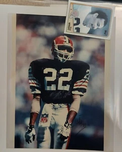 Felix Wright #22 Cleveland Browns signiert abgebildet (nicht gerahmt) wie besehen. - Bild 1 von 6