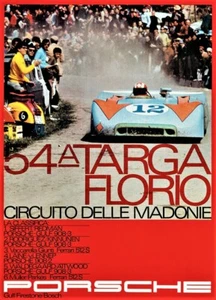 Porsche 908 Targa Florio  poster new - Foto 1 di 1