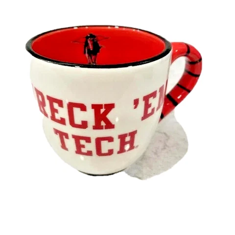 TEXAS TECH Red Raiders NCAA 16oz  WRECK ‘EM  Coffee Mug Cup Glory Haus Cover