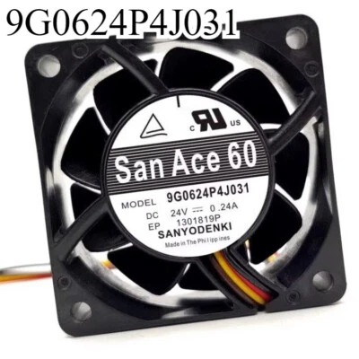 1X SAN ACE60 9G0624P4J031 24V 0.24A 6025 6CM 4pin Inverter Cooling Fan Fast Ship - Image 1 of 4