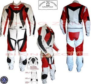 SPIRIT RIDER MENS ARMOUR MOTORBIKE / MOTORCYCLE LEATHER JACKET &  SUIT - Picture 1 of 5