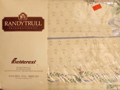 FIELDCREST Randytrull International 4-Piece Full Bedsheet Set 180 T/C - Image 1 of 2