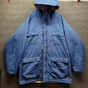 Vtg L.L Bean Baxter State Parka Jacket Hooded Lined Beige Sz Tall XL Men's A818 - Picture 1 of 9