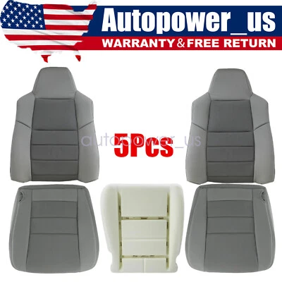For 2003-2007 Ford F250 F350 Super Duty Front Seat Cover & Driver Foam Cushion - Image 1 of 4