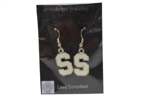 NCAA™ Stanford Cardinals College Jewerly "S Fish Hook Earrings Cover
