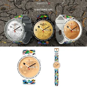 A BATHING APE BAPE x SWATCH BIG BOLD TOKYO WHITE MULTI CAMO EDITION NEU - Bild 1 von 18