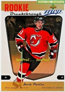 UD MVP 2005 JACK PARISE NHL NEW JERSEY DEVILS SUPERSTAR MINT ROOKIE #R87 - Picture 1 of 2