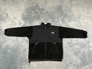 THE NORTH FACE DENALI YOUTH JACKET EXTRA LARGE BLACK POLARTEC FLEECE FULL ZIP - Picture 1 of 15