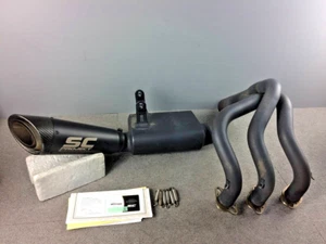 YAMAHA MT09 XSR900 17-20 SC-PROJECT Black Edition Full Exhaust Muffler - Bild 1 von 24