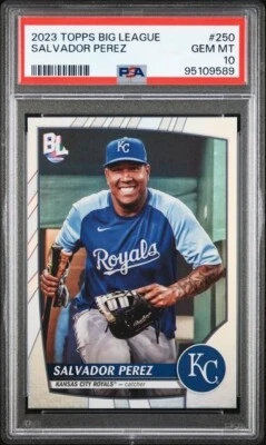 2023 Topps Big League #250 Salvador Perez - PSA 10 - Image 1 of 2