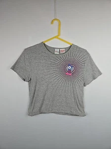 Disney T Shirt Kids Size L Gray Mickey Mouse Heart Design - Picture 1 of 9