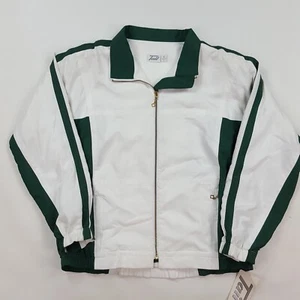 VTG 90s Tail Sportswear Green Striped Women's Small Zip Up Jacket Golf Tennis - Picture 1 of 11