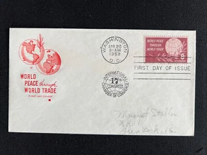 1129 International Chamber of Commerce FDC Farnam Apr 20 1959 Washington DC - Picture 1 of 3