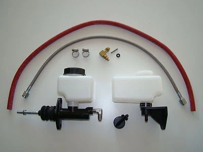 HYDRAULIC CLUTCH CONVERSION 84-97 CHEVY T5 & T56 - STEEL BRAIDED 36" LINE - Image 1 of 2