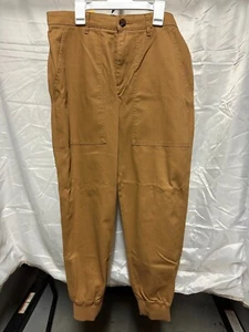 Houston White Adult Calvary Twill Straight Leg Jogger Pants Brown Men's S New - Picture 1 of 5