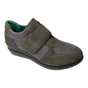SCARPE SLIP ON DONNA ECO BIO MEMORISY VEGAN J5202112X PELLE GRIGIO ORIGINAL AI - Bild 1 von 6