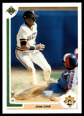 1991 Upper Deck Jose Lind Pittsburgh Pirates #258 - Image 1 of 2