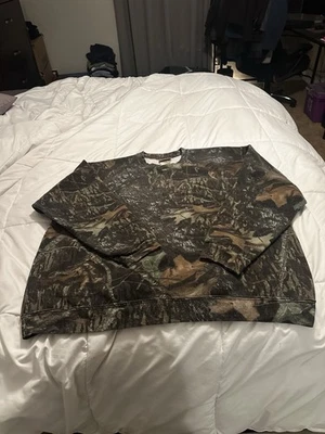Suéter Camuflado Vintage Jerzees Exterior Roble Mossy Break Up Para Hombres Talla 2XL Foto 1 de 4