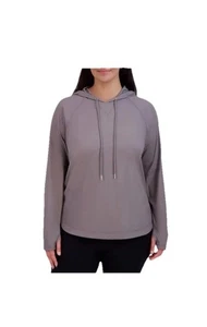 Sudadera con capucha ligera para mujer SAGE, manga larga, gris - talla mediana nueva con etiquetas - Imagen 1 de 5