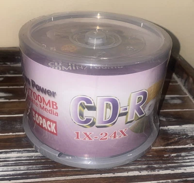 SEALED Future Power QUALITY CD-R 50 Pack COMPATIBLE 700MB/80MIN 1x-24x Speed - Image 1 of 4