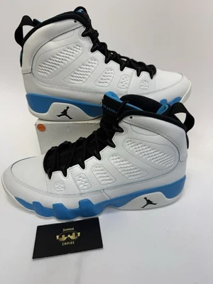 Nike Air Jordan 9 Retro Polvo Azul Blanco FQ8992-101 Hombres Talla 10 Sin Tapa Foto 1 de 4