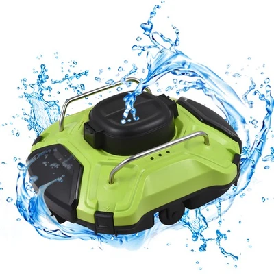 2-Cordless Robotic Pool Cleaner 30W IPX8 Waterproof Dual-Drive Motors Automatic - Image 1 of 4