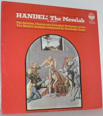 Handel THE MESSIAH Everest Records SDBR 3398 1976 Pro Musica Antiqua STEREO Mint - Image 1 of 4
