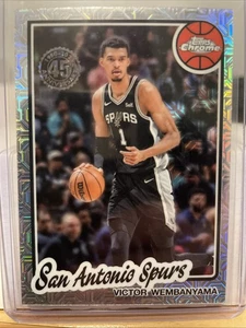 2025 Topps Chrome Victor Wembanyama Silver Pack Mojo 45th Anniversary - Bild 1 von 2