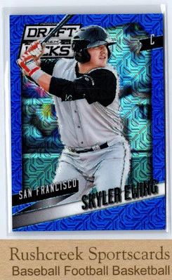 2014 Panini Prizm Perennial Draft Picks #62 Skyler Ewing /75 Prizms Blue Mojo - Image 1 of 2