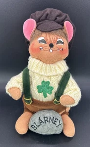 Muñeca vintage Annalee irlandesa “Blarney Boy” ratón Irlanda San Patricio 10” de alto BN26 - Imagen 1 de 7