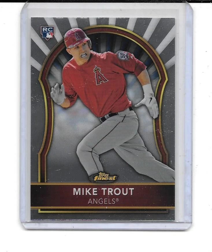2011 FINEST MIKE TROUT RC ROOKIE CARD ANGELS - Image 1 of 1