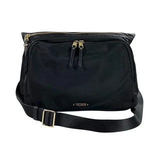 Bolso Bandolera de Viaje TUMI Voyageur Siam Nylon/Cuero Negro - Imagen 1 de 12