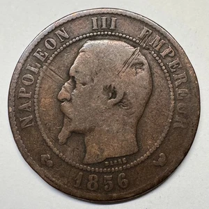 1856 France 10 Centimes - Coin #C-050 - Picture 1 of 2