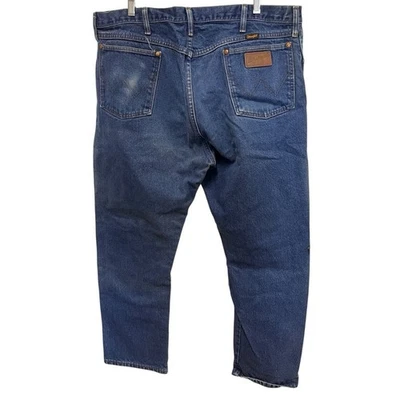 Vintage USA Made Wrangler 100% Cotton Western Jeans size 42x28 - Image 1 of 4