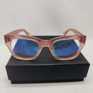 Caddis The Miklos Eyeglasses 2.00 52-20 145mm Frosted Pink FRAMES ONLY - Picture 1 of 13