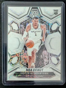 2023 Panini Mosaic Victor Wembanyama White Sparkle (RC) NBA DEBUT SSP - Bild 1 von 10