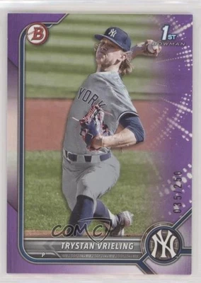 2022 Bowman Draft Purple /250 Trystan Vrieling #BD-43 - Image 1 of 2