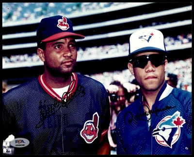 Sandy Alomar Jr Roberto Alomar Photo Signed Auto PSA/DNA Authenticated ID:471500 - Image 1 of 2