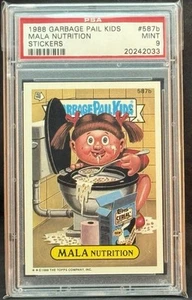 1988 GARBAGE PAIL KIDS SERIES 15 #587B MALA NUTRITION PSA 9 MINT - Picture 1 of 2