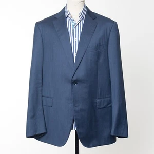 Abrigo deportivo PAL ZILERI Blazer azul lana peinada EU58 US48 hecho en Italia - Imagen 1 de 6