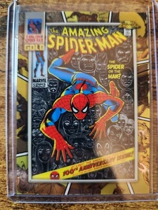 2024 Topps Chrome Marvel Spider-Man Gold Insert #SG-7 Amazing Spider-Man #100 - Picture 1 of 2
