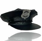 UNISEX BLACK SPECIAL AMERICAN POLICE UK HAT CAP FANCY DRESS COSTUME ACCESSORY