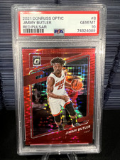 Jimmy Butler 2020 Panini Donruss Optic #17 *RED PULSAR* PSA 10 POP 1 !