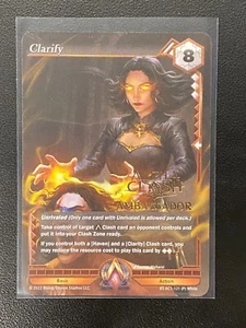 Alpha Clash TCG Kickstarter Promo "Clarify" [Ambassador Stamped Promo] - Bild 1 von 2